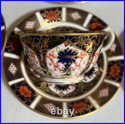 Set 6 Royal Crown Derby OLD IMARI Tea Cup & Saucer Sets 1128 Mint