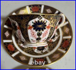 Set 6 Royal Crown Derby OLD IMARI Tea Cup & Saucer Sets 1128 Mint