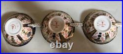 Set 6 Royal Crown Derby OLD IMARI Tea Cup & Saucer Sets 1128 Mint