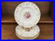 Set-7-Royal-Crown-Derby-VINE-Garnett-Floral-Center-10-25-Dinner-Plates-A879-01-qu