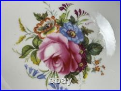 Set (7) Royal Crown Derby VINE Garnett Floral Center 10.25 Dinner Plates A879 Set (7) Royal Crown Derby VINE Garnett Floral Center 10.25 Dinner Plates A879
