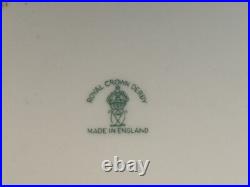 Set 8 Vintage Royal Crown Derby HERALDIC Cobalt Blue 8 3/8 Rim Soup Bowls A1067