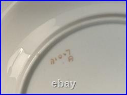 Set 8 Vintage Royal Crown Derby HERALDIC Cobalt Blue 8 3/8 Rim Soup Bowls A1067