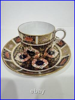Set Of 10 Antique Royal Crown Derby Old Imari Cups/Saucers 1920's-30's Excellent