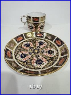 Set Of 10 Antique Royal Crown Derby Old Imari Cups/Saucers 1920's-30's Excellent