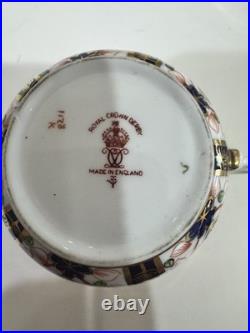 Set Of 10 Antique Royal Crown Derby Old Imari Cups/Saucers 1920's-30's Excellent