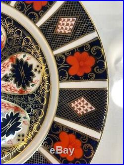 Set Of 12 Royal Crown Derby Old Imari 1128 10 5/8 Dinner Plates 1st Quality