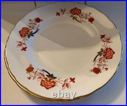 Set Of 3 English Royal Crown Derby Lunch Plates 8.5