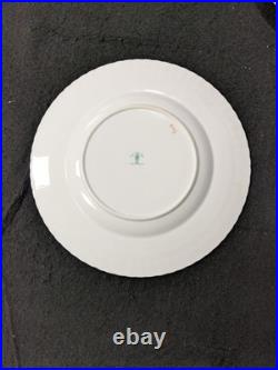 Set Of 4 Royal Crown Derby Heraldic Gold 10 3/8 Dinner Plates