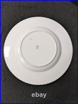 Set Of 4 Royal Crown Derby Heraldic Gold 10 3/8 Dinner Plates