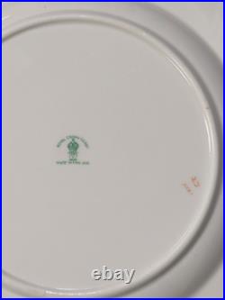 Set Of 4 Royal Crown Derby Heraldic Gold 10 3/8 Dinner Plates