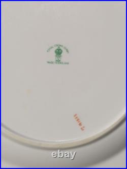 Set Of 4 Royal Crown Derby Heraldic Gold 10 3/8 Dinner Plates