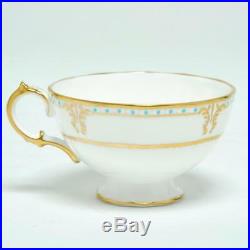Set Of 6 Royal Crown Derby Lombardy Footed Tea Cups