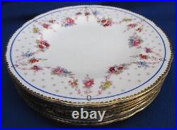 Set Of 7 8.5dia Salad / Luncheon Plates Royal Crown Derby Melrose Pattern