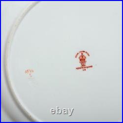 Set Of Twelve (12) Royal Crown Derby Chelsea Bird Red/pink Lunch Plates A524