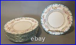 Set of 10 Vintage Royal Crown Derby 10 English Porcelain Dinner Plates