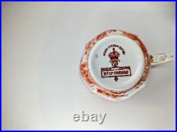 Set of 12 Royal Crown Derby England Red Aves Demitasse Cups and Saucers