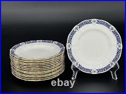 Set of (14) Royal Crown Derby Milldale Gold 6 3/8 Bread Plates A. 1326