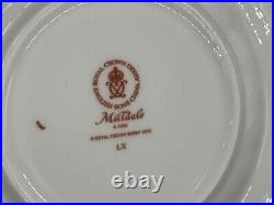 Set of (14) Royal Crown Derby Milldale Gold 6 3/8 Bread Plates A. 1326