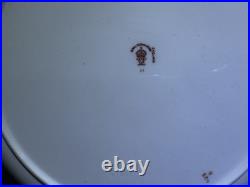 Set of 2 Royal Crown Derby Old Imari 1128 Rimmed Plates 8.5 inches. Marked II