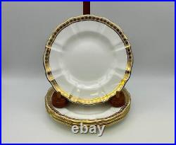 Set of 4 Royal Crown Derby Bone China CARLTON GOLD Bread & Butter Plates