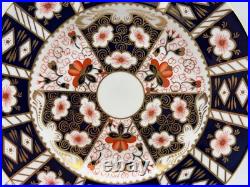 Set of 4 Royal Crown Derby English Bone China TRADITIONAL IMARI Dinner Plates