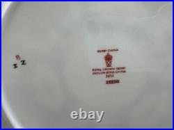 Set of 4 Royal Crown Derby English Bone China TRADITIONAL IMARI Dinner Plates