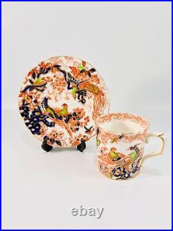 Set of 4 Vintage 1946 Royal Crown Derby ROYAL Demitasse Cups & Saucers RARE