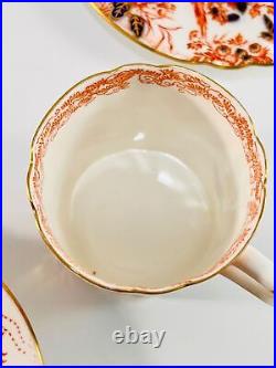 Set of 4 Vintage 1946 Royal Crown Derby ROYAL Demitasse Cups & Saucers RARE