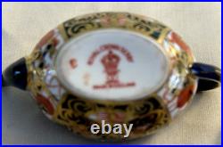 Set of 5 Royal Crown Derby IMARI Miniature Mini Tea Set Teapot Sugar Creamer Lid