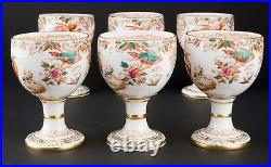 Set of 6 Flawed & Repaired Goblets Olde Avesbury by Royal Crown Derby