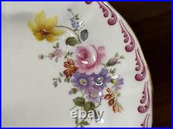Set of (6) Royal Crown Derby Glenmont Purple Scroll 6.25 Bread Plates A603