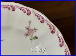 Set of (6) Royal Crown Derby Glenmont Purple Scroll 6.25 Bread Plates A603