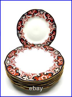 Set of 6 Royal Crown Derby Imari design plates 1902- 9