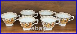 Set of (6) Royal Crown Derby OLDE AVESBURY Footed Tea Cups (No Saucers)