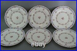 Set of 6 Royal Crown Derby Roses A8278 Dinner Plate1908