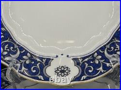 Set of (8) Royal Crown Derby Milldale Gold 8 3/8 Accent Salad Plates A. 1326