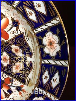 Set of 9 Royal Crown Derby Traditional Imari Dinner Plate 9.25 For Tiffany