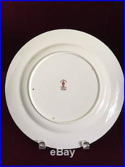 Set of 9 Royal Crown Derby Traditional Imari Dinner Plate 9.25 For Tiffany