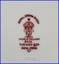 Set of FOUR Royal Crown Derby Imari Salad Plates Tiffany & Co. New York England