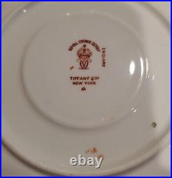 Set of Tiffany & Co. Royal Crown Derby Imari Bone China Teacups & Saucers