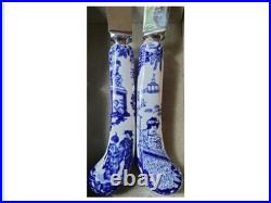Six Knives, Royal Crown Derby, 1905, Stainless Steel, Painted Porcelain Handle
