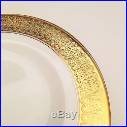 St. George Gold & White Royal Crown Derby China Set, 22 Piece, Derby China