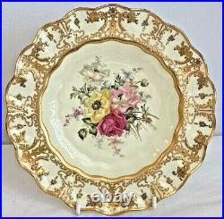 Stunning Royal Crown Derby Cabinet Plate Artist Signed Cuthbert Gresley