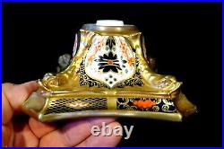 Stunning Royal Crown Derby Old Imari 1128, 1st Quality Candle Stick Base XXXVIII