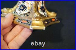 Stunning Royal Crown Derby Old Imari 1128, 1st Quality Candle Stick, XXXVIII