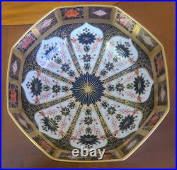Stunning Royal Crown Derby Old Imari 1128 Large 8 Inch Octagon Bowl Circa 1978