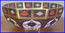 Stunning Royal Crown Derby Old Imari 1128 Large 8 Inch Octagon Bowl Circa 1978