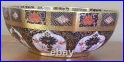 Stunning Royal Crown Derby Old Imari 1128 Large 8 Inch Octagon Bowl Circa 1978