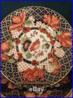 Stunning Royal Crown Derby Peony Salad Plate A1283